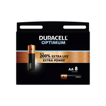 Baterija - Duracell Optimum MN1500 AA 1.5V Alkalinė 8 Pakuotė Baterija - Duracell Optimum MN1500 AA 1.5V Alkalinė 8 Pakuotė