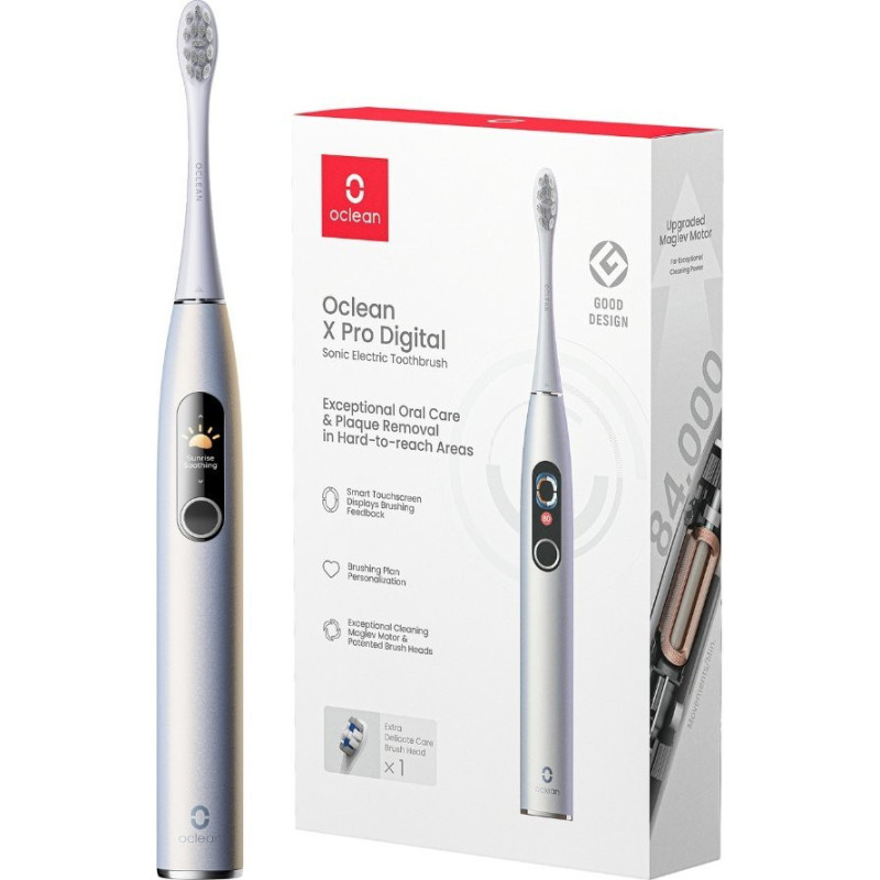 Oclean Electric Toothbrush X Pro Digital Silver (Atv. iepak.)
