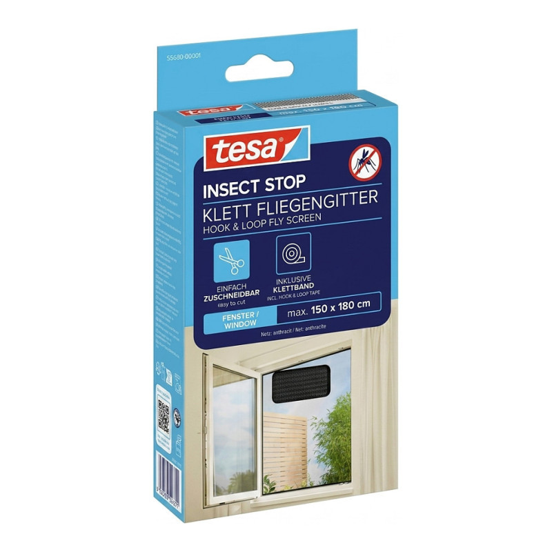 Tesa Insect stop Standard 1.5mx1.8m anthr. 55680