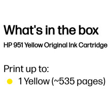 HP 951 Yellow Officejet Ink Cartridge
