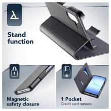 Cellularline Book Case fr Samsung A17 5G Black