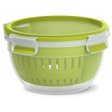 Emsa N10722 Clip & Go Fruit Bowl Frischhaltedose 1.1 L Siebeinsatz Emsa N10722 Clip & Go Fruit Bowl Frischhaltedose 1.1 L Siebeinsatz
