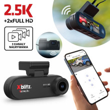 XBLITZ VECTOR 3CH 3-CHANNEL DVR WITH REARVIEW CAMERA, Wi-Fi, AND GPS XBLITZ VECTOR 3CH 3-CHANNEL DVR WITH REARVIEW CAMERA, Wi-Fi, AND GPS