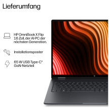 HP OmniBook X Flip 16-cb0150ng CU5 325 / 16GB / 512SSD / W11 Home Touch HP OmniBook X Flip 16-cb0150ng CU5 325 / 16GB / 512SSD / W11 Home Touch