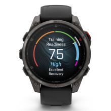 Garmin fēnix 8 Pro 3.56 cm (1.4") AMOLED 47 mm Digital 454 x 454 pixels Touchscreen Grey Wi-Fi GPS (satellite)