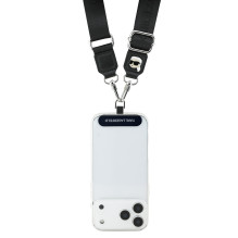 Dirželis telefonui Karl Lagerfeld Universal Crossbody Strap Karl Patch juodas Dirželis telefonui Karl Lagerfeld Universal Crossbody Strap Karl Patch juodas