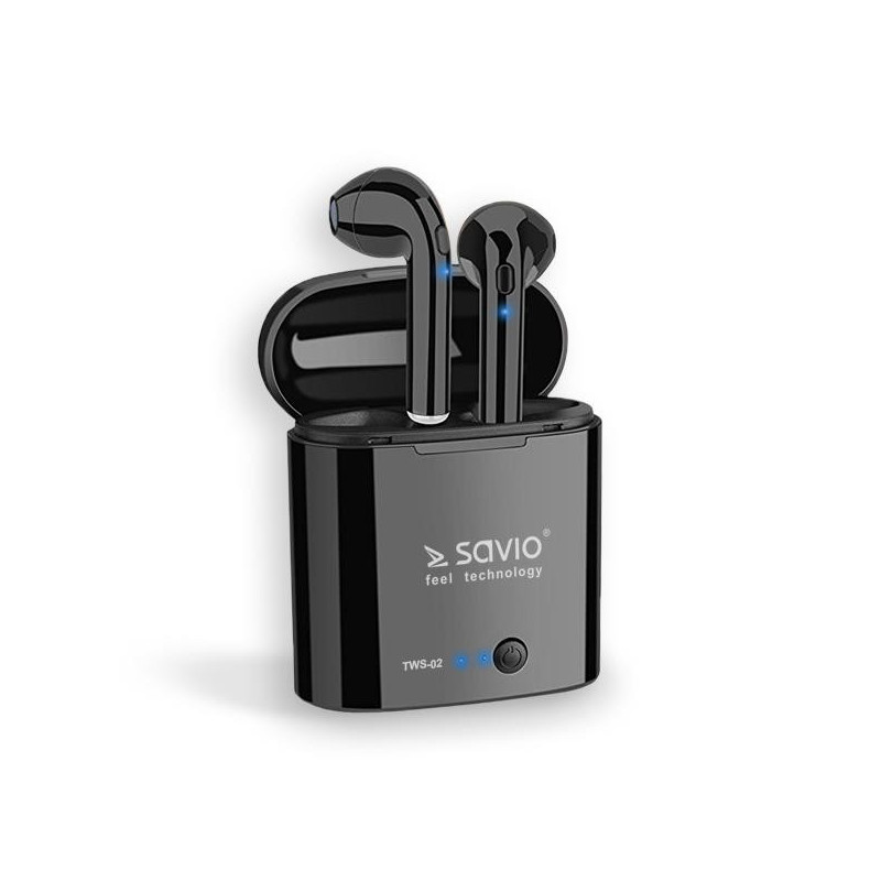 SAVIO TWS-02 (in-ear Bluetooth wireless with a built-in microphone black color)