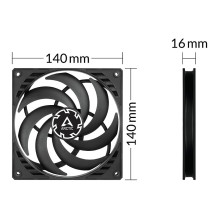 ARCTIC fan 140x140x27mm P14 PWM PST Slim Profile ARCTIC fan 140x140x27mm P14 PWM PST Slim Profile