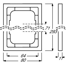 Busch-Jaeger 1754-0-4422 wall plate / switch cover Busch-Jaeger 1754-0-4422 wall plate / switch cover