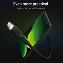 Green Cell USB 3.0 Lightning (ST-ST) 1,2m Ladekabel LED Schwarz Green Cell USB 3.0 Lightning (ST-ST) 1,2m Ladekabel LED Schwarz