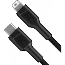 GreenCell USB-C Lightning (ST-ST) 1m Ladekabel Schwarz GreenCell USB-C Lightning (ST-ST) 1m Ladekabel Schwarz