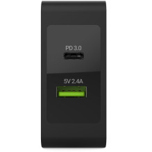 Green Cell Charger 45W 2-Port USB-C / USB3.0 QC3.0 inkl. 2m USB-C Kabel Schwarz Green Cell Charger 45W 2-Port USB-C / USB3.0 QC3.0 inkl. 2m USB-C Kabel Schwarz