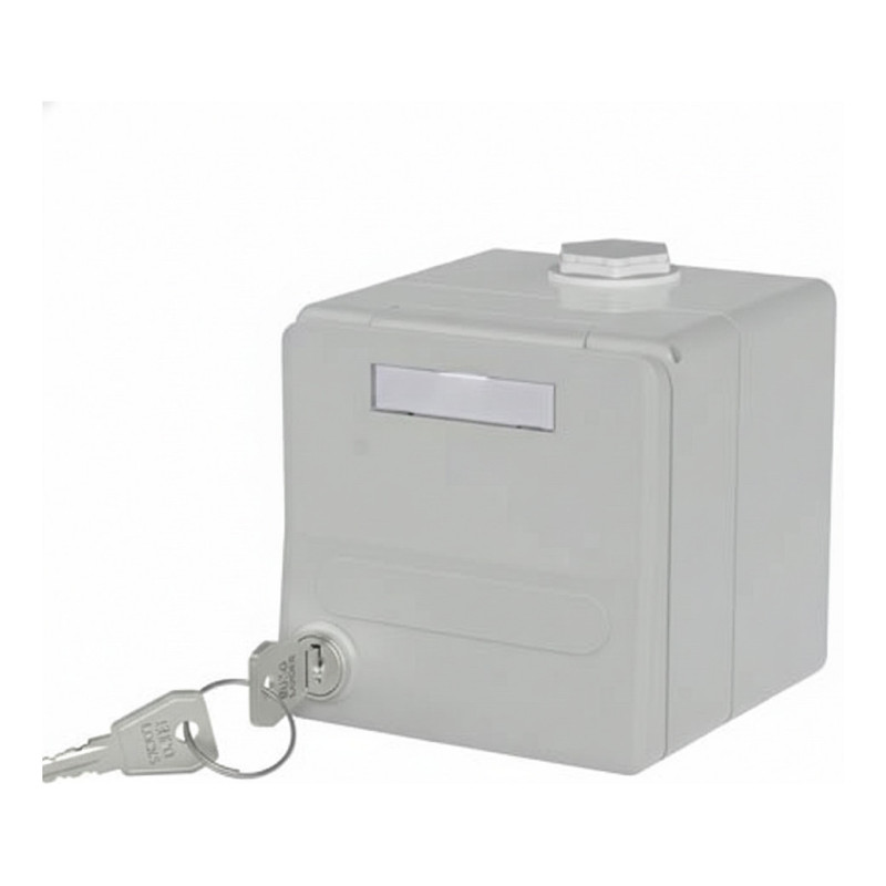 METZ CONNECT IP44 SG AP housing module, unpopulated, grey