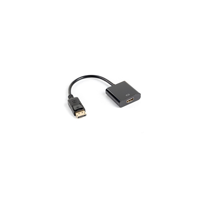 LANBERG Displayport (M)V1.2-HDMI(F) cable 0.1m black