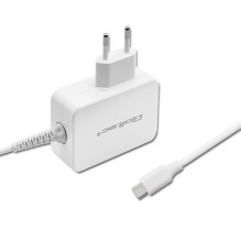 Power Adapter - Qoltec 51039 65W White Power Adapter - Qoltec 51039 65W White