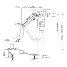 Screen Holder - Gembird MA-DA1-02 Adjustable Desktop Screen Mounting Arm. Screen Holder - Gembird MA-DA1-02 Adjustable Desktop Screen Mounting Arm.