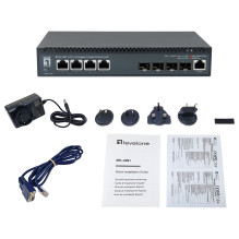 Switch 4x10GE / 4x10GSFP+ 19" Managed L3