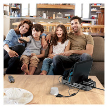 4smarts Charging station Team 100W 5C / 1A incl. 6 cables, black 4smarts Charging station Team 100W 5C / 1A incl. 6 cables, black