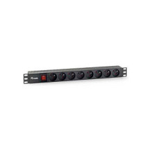 Equip 19" power strip...