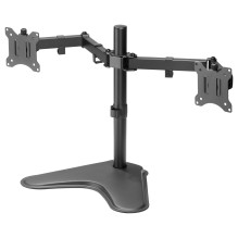Equip Table base 17"-32" / 2TFT 360° Economy 8Kg black lite Retail Equip Table base 17"-32" / 2TFT 360° Economy 8Kg black lite Retail
