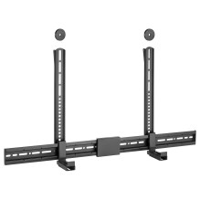 Equip Uni. Soundbar-Wandhalt. 800x400mm 15Kg schwarz lite Mažmeninė prekyba