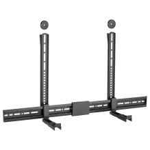 Equip Uni. Soundbar wall mount. 800x400mm 15Kg black lite Retail Equip Uni. Soundbar wall mount. 800x400mm 15Kg black lite Retail