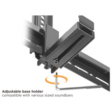 Equip Uni. Soundbar wall mount. 800x400mm 15Kg black lite Retail Equip Uni. Soundbar wall mount. 800x400mm 15Kg black lite Retail