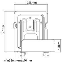 Equip Uni. Media Player Wall Mount. 25x39mm 1Kg Black Lite Retail Equip Uni. Media Player Wall Mount. 25x39mm 1Kg Black Lite Retail