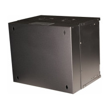 Equip 19" wall-mounted enclosure with glass door ECO 540x400mm 9U black