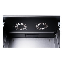 Equip 19" wall-mounted enclosure with glass door ECO 540x400mm 9U black