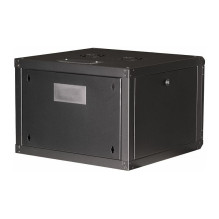 Equip 19" Network Cabinet with Glass Door PM 600x600mm 7HE Black