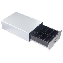Kassenschublade 4Schein- / 4Münzfächer RJ11 POS Silber Kassenschublade 4Schein- / 4Münzfächer RJ11 POS Silber