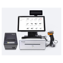 Kassenschublade 4Schein- / 4Münzfächer RJ11 POS Silber Kassenschublade 4Schein- / 4Münzfächer RJ11 POS Silber