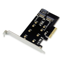CONCEPTRONIC M.2 4xPCIe3.0 Card M.2 SATA / M.2 NVMe SSD CONCEPTRONIC M.2 4xPCIe3.0 Card M.2 SATA / M.2 NVMe SSD