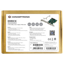 CONCEPTRONIC 4xPCIe2.0 Kortelė 2xUSB-C3.2 Gen2 10Gbps CONCEPTRONIC 4xPCIe2.0 Kortelė 2xUSB-C3.2 Gen2 10Gbps