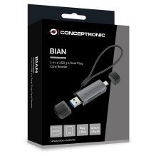 CONCEPTRONIC USB-A card reader / -C3.2- TF / Micro-SD3.0 black CONCEPTRONIC USB-A card reader / -C3.2- TF / Micro-SD3.0 black