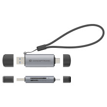 CONCEPTRONIC USB-A card reader / -C3.2- TF / Micro-SD3.0 black CONCEPTRONIC USB-A card reader / -C3.2- TF / Micro-SD3.0 black