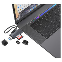 CONCEPTRONIC USB-A card reader / -C3.2- TF / Micro-SD3.0 black CONCEPTRONIC USB-A card reader / -C3.2- TF / Micro-SD3.0 black