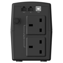 CONCEPTRONIC USV 650VA / 360W / 2xUK / HID USB / RJ45in / Out / AVR sw