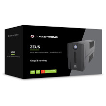 CONCEPTRONIC USV 650VA / 360W / 2xUK / HID USB / RJ45in / Out / AVR sw
