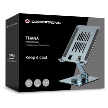 CONCEPTRONIC Tablet Holder 360° / rotatable / height-adjustable grey CONCEPTRONIC Tablet Holder 360° / rotatable / height-adjustable grey