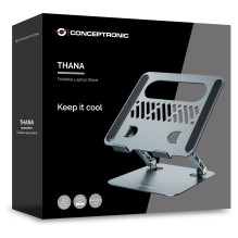 CONCEPTRONIC Foldable/Height-Adjustable Laptop Stand / 17" Grey CONCEPTRONIC Foldable/Height-Adjustable Laptop Stand / 17" Grey
