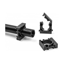 Delock Kabelschlauchhalter mit Verschlussclip 28,5 mm 4 Stück schwarz Delock Kabelschlauchhalter mit Verschlussclip 28,5 mm 4 Stück schwarz