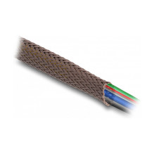 Geflechtschlauch nagerfest dehnbar 5 m x 12 mm braun