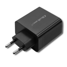 USB Įkroviklis - Qoltec 45W, Juodas USB Įkroviklis - Qoltec 45W, Juodas