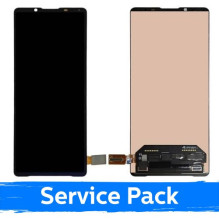 Ekranas skirtas Sony Xperia 1 V / Black / (Service Pack)