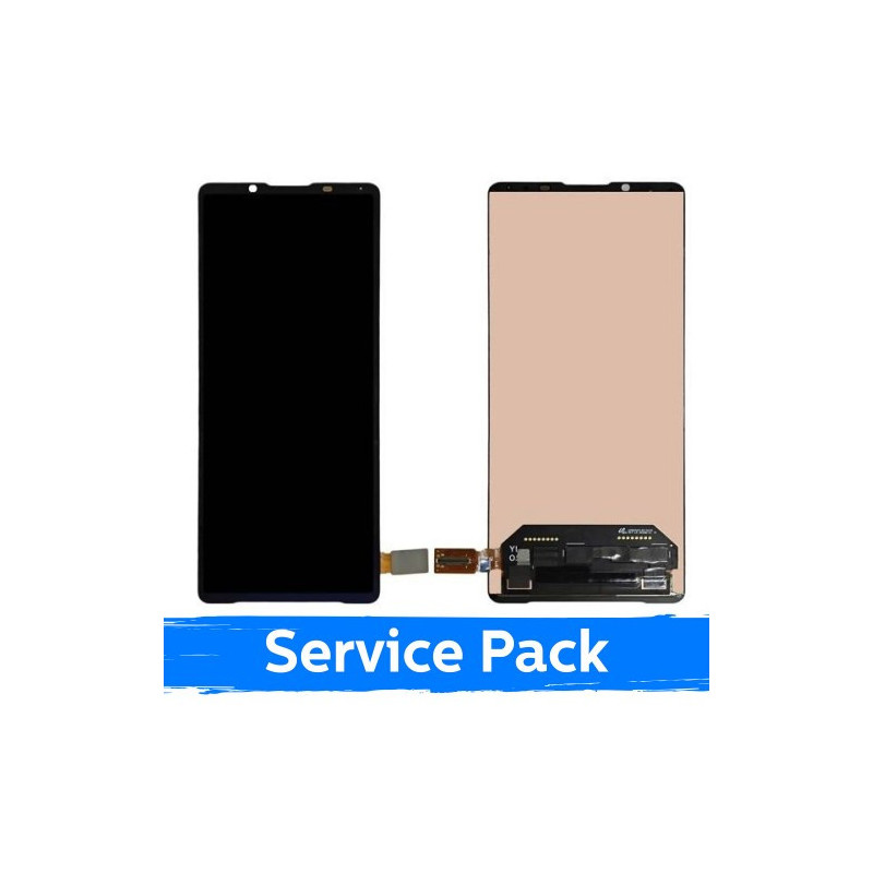 Ekranas skirtas Sony Xperia 1 V / Black / (Service Pack)