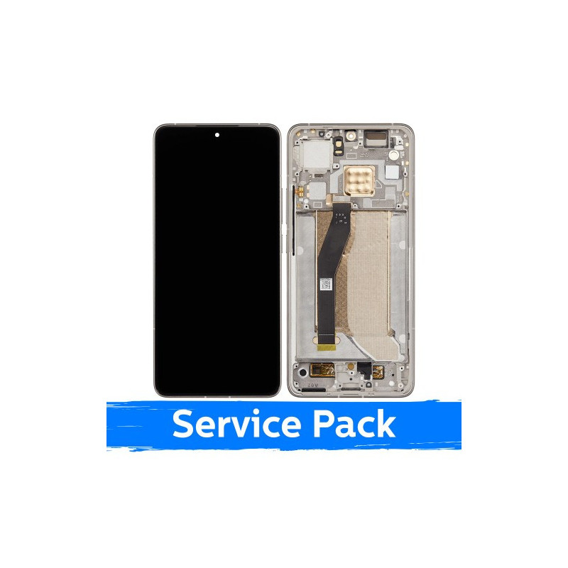 Ekranas skirtas Xiaomi 14T Pro su rėmeliu / Titan Grey / (Service Pack)