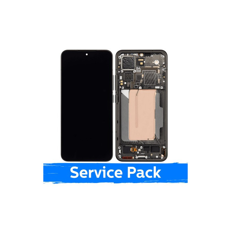 Ekranas skirtas Xiaomi 15 su rėmeliu / Black / (Service Pack)