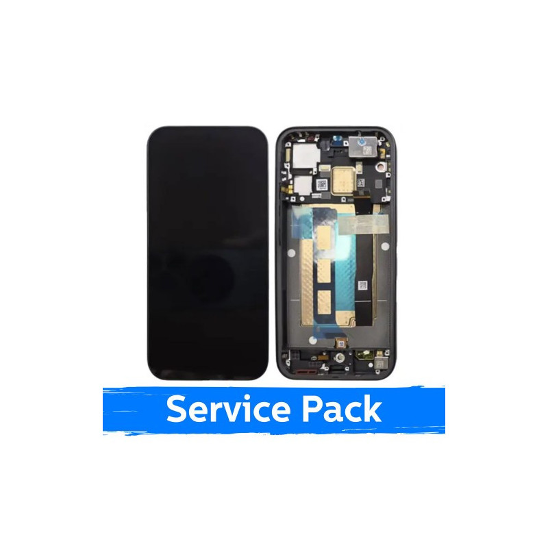 Ekranas skirtas Xiaomi Poco F8 Pro su rėmeliu / Black / (Service Pack)
